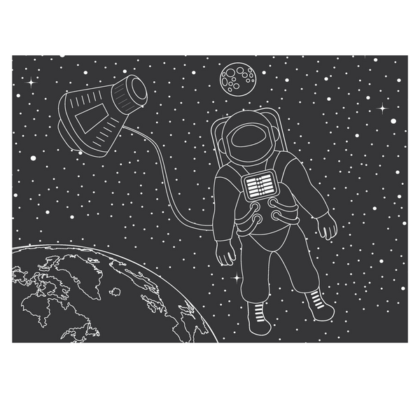 Chalkboard Placemat Astronaut