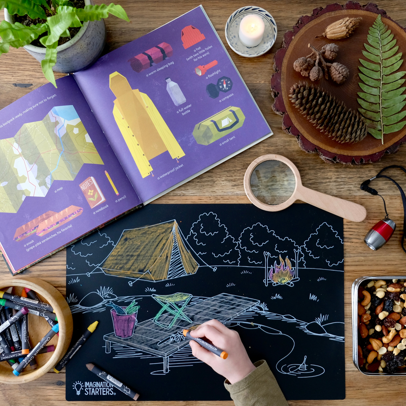 Chalkboard Placemat Camping