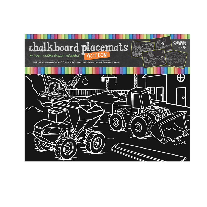 Chalkboard Placemat Action  Set of 4