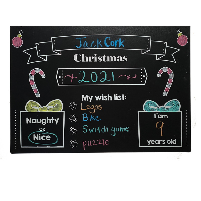 Chalkboard Placemat My Christmas