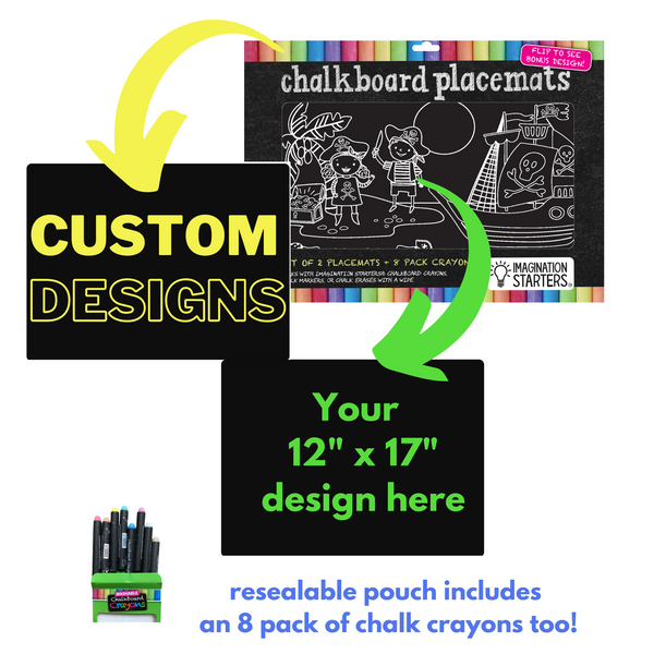 Custom Placemat Coloring Set 12" x 17"