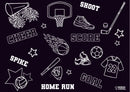 Chalkboard Travel Mat Set - Sports