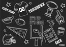 Chalkboard Placemat Coloring Set- Sports