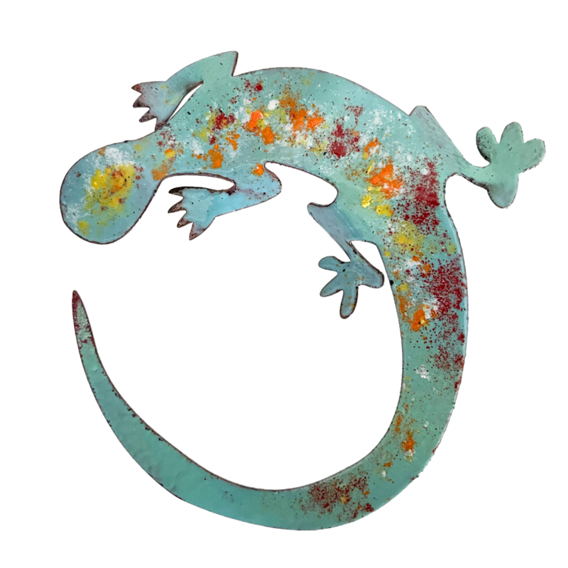 Copper Enamel Gecko asst