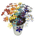 Small Copper Flower Stem Plant Stake Pick – Colorful MI Made Garden Art