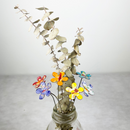 Small Copper Flower Stem Plant Stake Pick – Colorful MI Made Garden Art