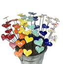 Small Heart Display Bucket Set- (price/stem incl bucket)