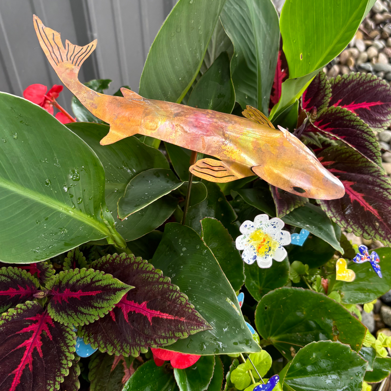 Natural Copper Koi Garden Stake