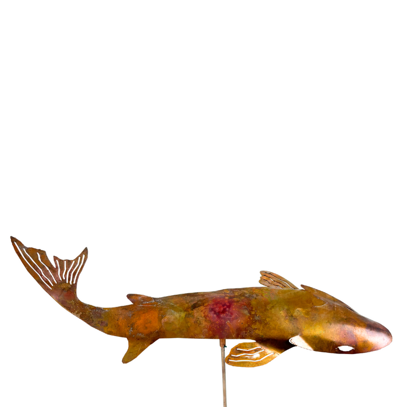 Natural Copper Koi Garden Stake