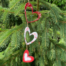 Copper Enamel Heart MiniChain- color options