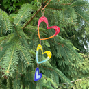 Copper Enamel Heart MiniChain- color options