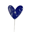 Medium Copper Enamel Hearts  NOTE:  new size 12" stick with 2"x2" heart