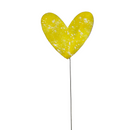 Medium Copper Enamel Hearts  NOTE:  new size 12" stick with 2"x2" heart