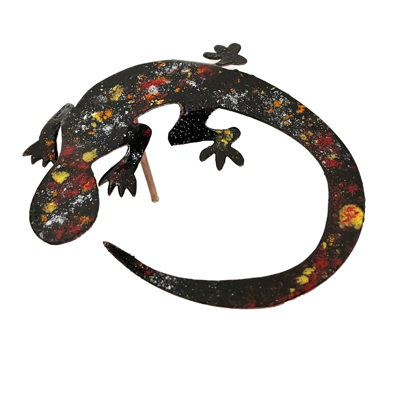 Copper Enamel Gecko - color options NOTE:  Orders for these will ship on or around September 18.  Placing an order for these before that date will create a pre-paid, pre-order