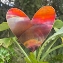 NEW Natural Copper Porch Pot Stake - Heart