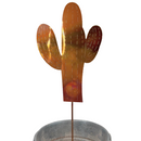 NEW Natural Copper Porch Pot Stake - Cactus-Lined