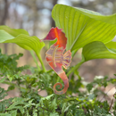 NEW Natural Copper Porch Pot Stake - Seahorse