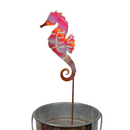 NEW Natural Copper Porch Pot Stake - Seahorse