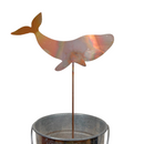 NEW Natural Copper Porch Pot Stake - Whale