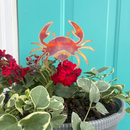 NEW Natural Copper Porch Pot Stake - Crab