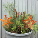NEW Natural Copper Porch Pot Stake - Joy