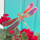 NEW Natural Copper Porch Pot Stake - Dragonfly