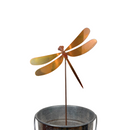 NEW Natural Copper Porch Pot Stake - Dragonfly