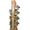 * NEW * Clever Goods Tall Rotating Display - 7 BUCKETS