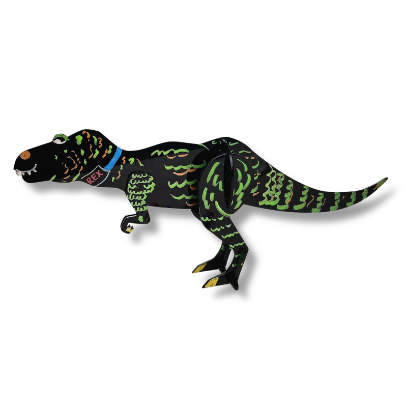 T-Rex 3D puzzle + markers