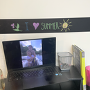 Chalkboard border smooth + crayons