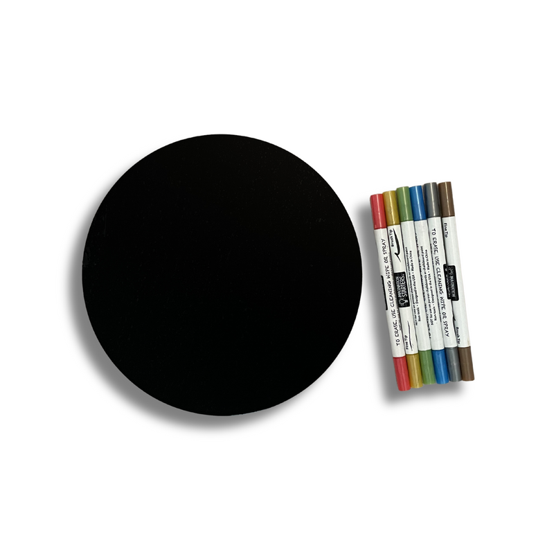 Circle Memo Board + markers - available to ship after 9/18/2023