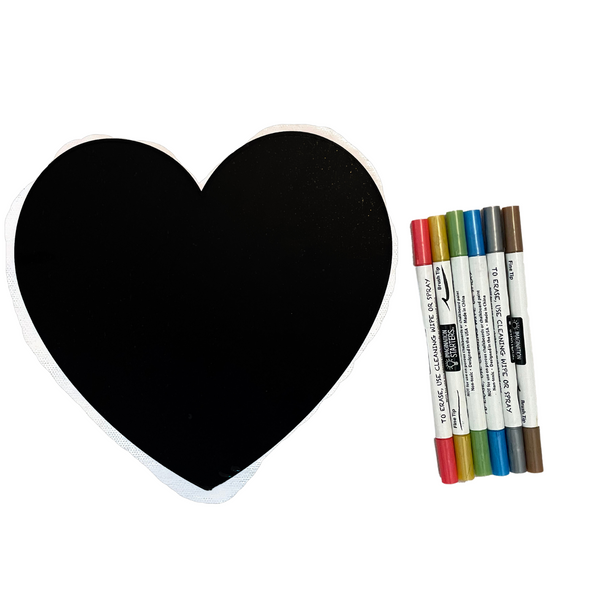 Heart Memo Board + markers