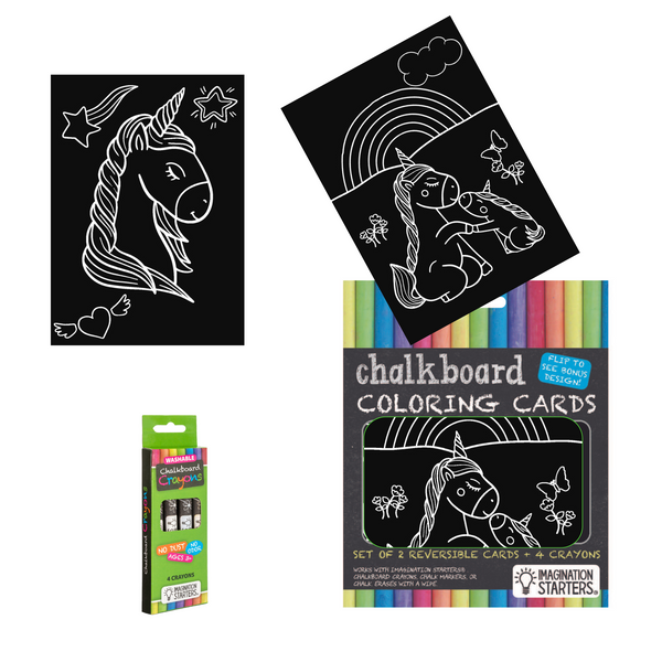 Chalkboard MiniMat Unicorn Coloring Kit