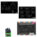 Chalkboard Placemat Coloring Set- Princess & Butterfly