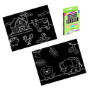 *NEW* Coloring Travel Mat Set - Farm/Jungle