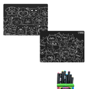 *NEW* Reusable Coloring Cat/Dog Travel Mat Set