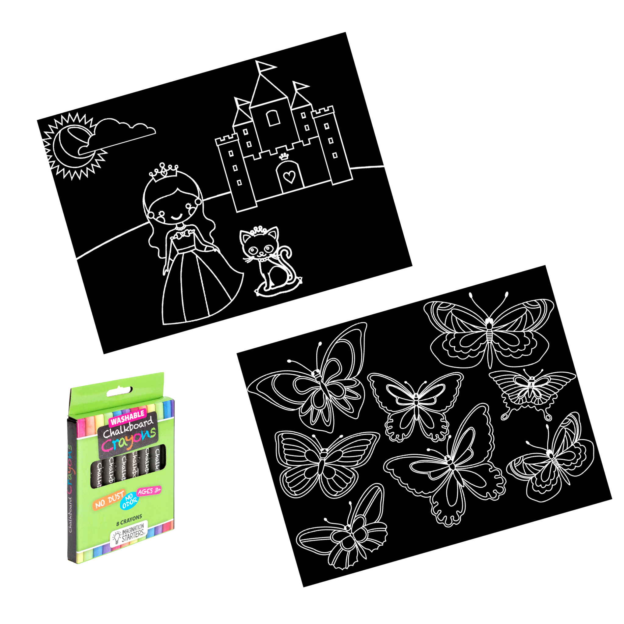 *NEW* Travel Coloring Mat Set - Princess/Butterfly