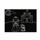 Chalkboard Princess/Butterfly travel mat coloring set
