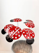 Medium Enamel Copper Ladybugs
