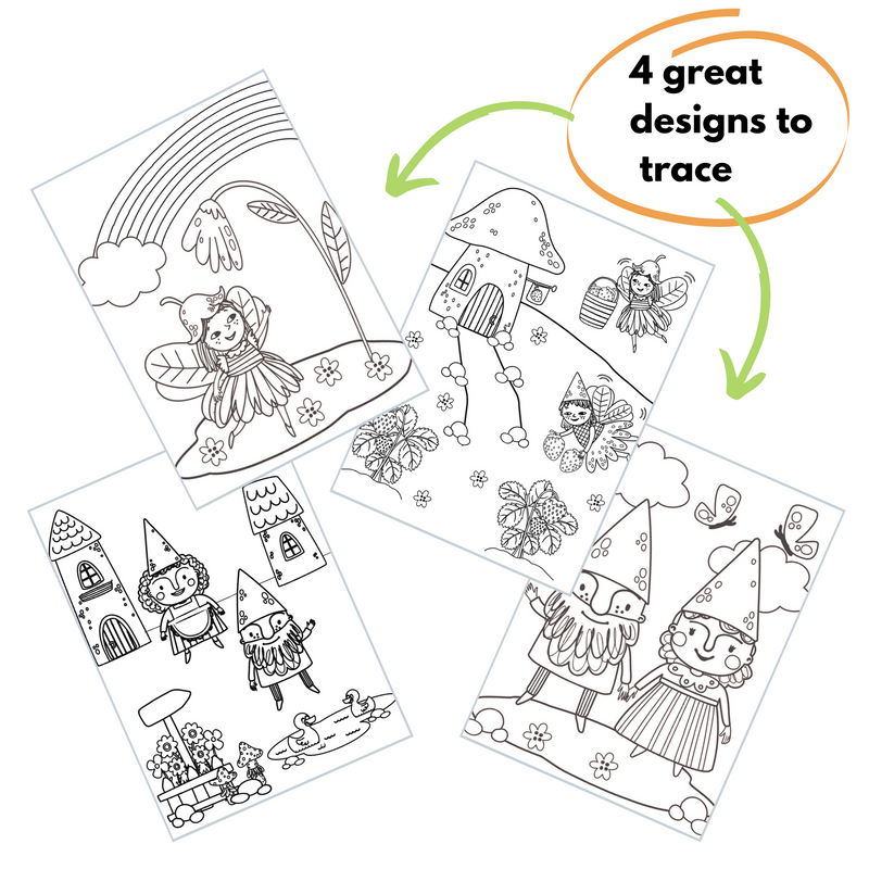Trace Erase Gnomes & Fairies