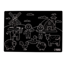 Chalkboard Placemat Farm
