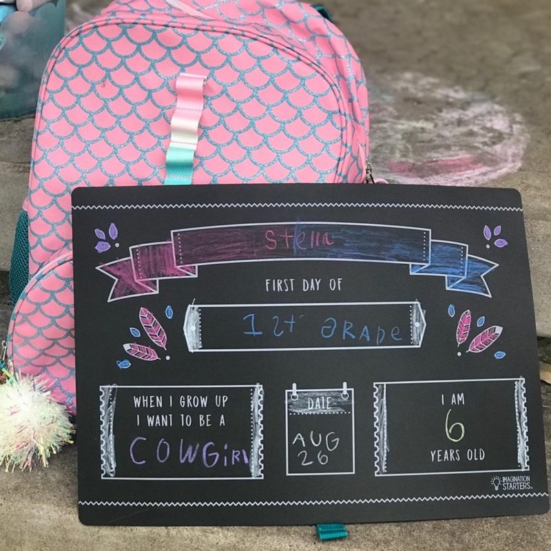 Chalkboard Placemat Back to School