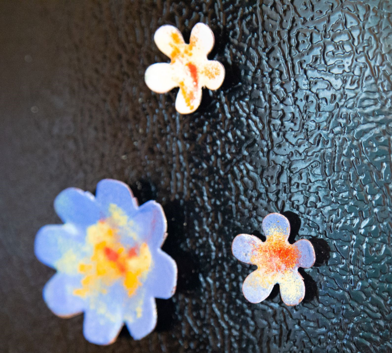 Large Copper Enamel Magnet