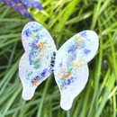 Medium Copper Enamel Flower Stem Plant Stake Pick – Colorful MI Made Garden Art