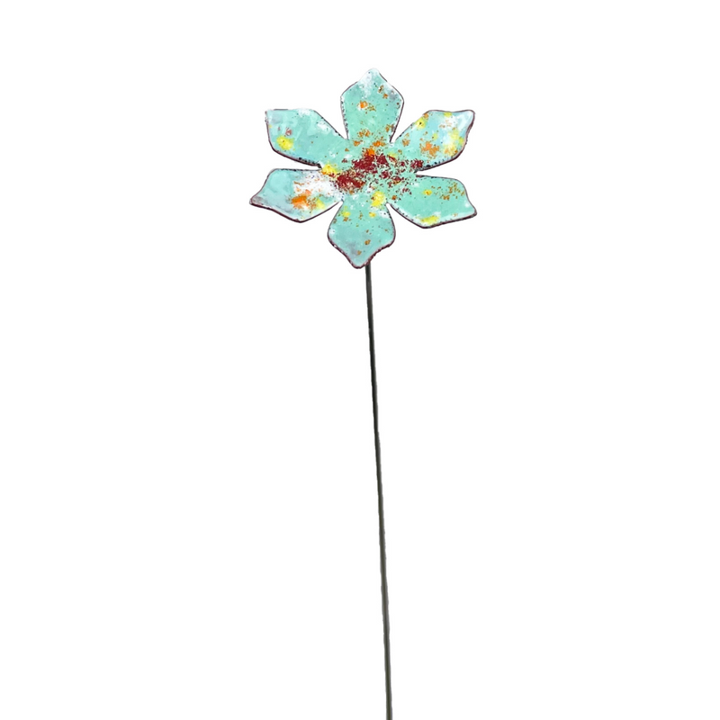 Medium Copper Enamel Flower