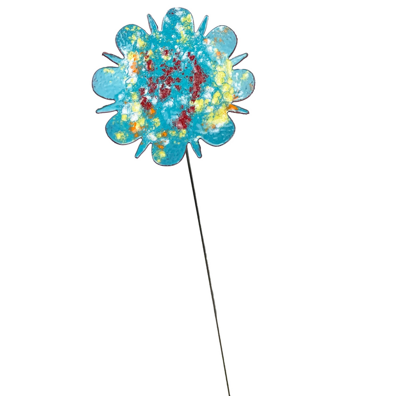 Extra Large Copper Enamel Flower