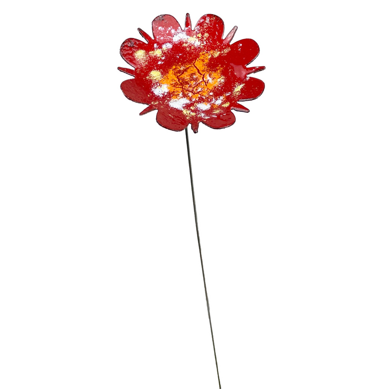 Extra Large Copper Enamel Flower