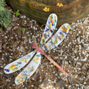 Copper Enamel Dragonfly Garden Stake - assort (1 each of 6 colors)