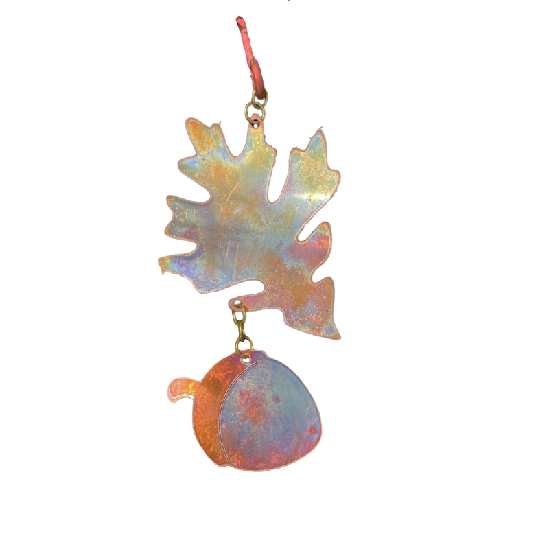 Natural Copper Leaf Pot Stakes