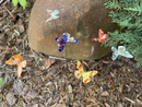 Small Copper butterfly Stem Plant Stake Pick – Colorful MI Made Garden Art